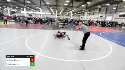 109 lbs Round Of 16 - Garen Keshishian, Silverback WC vs Xavier Gonzales, Laveen WC