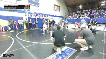 55 lbs Semifinal - Bradley Shadwick, Berryhill Wrestling Club vs Stone Charlton, Beggs Youth Wrestling Program