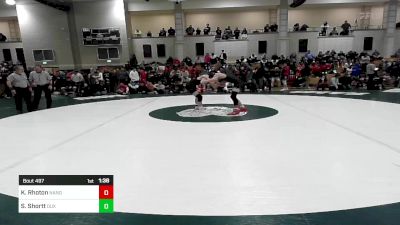 126 lbs Quarterfinal - Kyle Rhoton, North Andover vs Steven Shortt, Duxbury