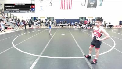 86 lbs Cons. Semis - Jameis Hill, IA vs Declan Moody, WI