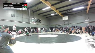 108 lbs Champ. Round 1 - Manny Ayala, The Valley Wrestling Club vs Kaleb Butcher, Douglass - Lee Wrestling