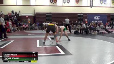 157 lbs Semifinal - Tucker Stangel, Osage vs Jaxon Miller, Carlisle
