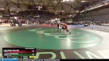 3A 195 lbs Cons. Round 3 - David Peterson, Bonney Lake vs De`Veion Walter, Ferris