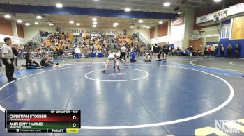 150 lbs 1st Place Match - Anthony Manno, Newport Harbor vs Christian Stoeber, Fountain Valley