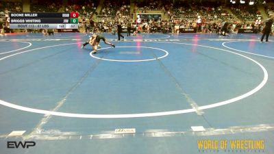 67 lbs Consi Of 16 #1 - Boone Miller, Brawlers vs Briggs Whiting, JRW Jake Reicin Wrestling