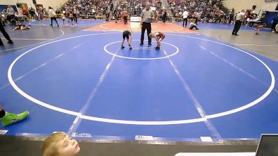 55 lbs Consolation - Anthony Stevens, Cyclone Youth Wrestling vs River Murray, Bentonville Wrestling Club