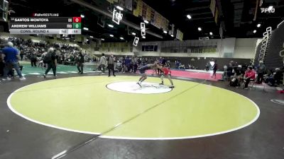 132 lbs Cons. Round 4 - Santos Montoya, Oak Hills vs Andrew Williams, Frontier