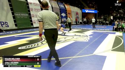 150 Class 4 lbs Champ. Round 1 - Cole Aguirre, Ft. Zumwalt North vs Kaleb Belcher, Northwest (Cedar Hill)