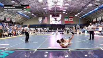 126 lbs Finals (2 Team) - Aaron Lumpkin, Hickory Ridge High School vs John Henry Ehrenberger, Cardinal Gibbons High School