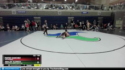 100 lbs Quarterfinal - Deklen Aldrich, Middleton Wrestling Club vs Mateo Sanchez, 208 Badgers