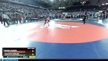 86 lbs 7th Place Match - Gauge Lehner, Cle Elum Mat Miners Wrestling Club vs Trenton Marler, White River Hornets Wrestling Club