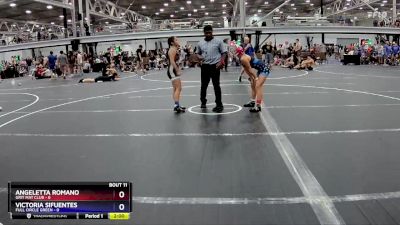 107 lbs Round 3 (8 Team) - Angeletta Romano, Grit Mat Club vs Victoria Sifuentes, Full Circle Green