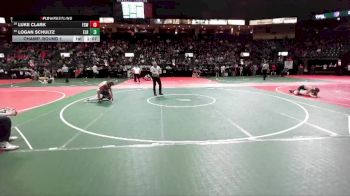 120 lbs Champ. Round 1 - Luke Clark, FSWA vs Logan Schultz, ELR1