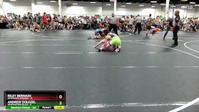 132 lbs Round 1 (6 Team) - Andrew Dolozel, Headhunters Black vs Riley Bernash, U2 Upstate Uprising