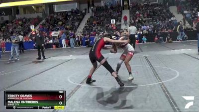 110 lbs Cons. Round 3 - Trinity Graves, Hoisington Jr. Cardinal vs Malena Ontiberos, Dodge City