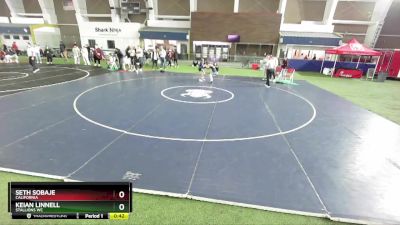 75 lbs Champ. Round 2 - Keian Linnell, Stallions WC vs Seth Sobaje, California