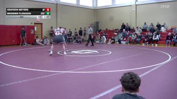 285 lbs Day 2 (round 2) - Branden Flanagan, Attica-Batavia vs Grayson Meyers, Orchard Park