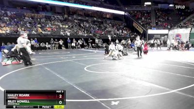 140 Class 1 lbs Semifinal - Hailey Roark, Cassville vs Riley Howell, Brookfield