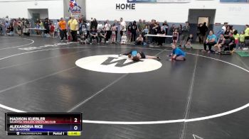 73 lbs Cons. Semi - Madison Kuebler, Soldotna Whalers Wrestling Club vs Alexandria Rice, Mat-Su Matmen