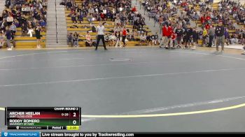 125 lbs Champ. Round 2 - Archer Heelan, Saint Cloud State vs Roddy Romero, University Of Mary