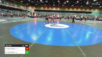 184 lbs Round Of 16 - Kweli Hernandez, San Francisco vs Brayden Thompson, UNATT-OSU