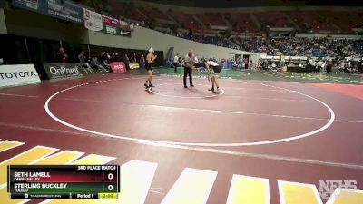 2A/1A-150 3rd Place Match - Sterling Buckley, Toledo vs Seth Lamell, Camas Valley
