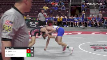 126 lbs Semifinal - Hector Mateo, Saucon Valley vs Kobi Burkett, Chestnut Ridge
