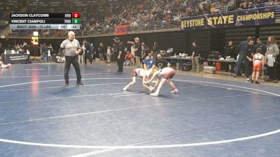 70 lbs Consy 2 - Jackson Claycomb, Everett vs Vincent Ciampoli, Tyrone