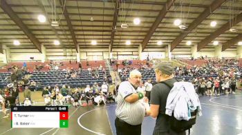 45 lbs Quarterfinal - Bentley Baker, Ravage vs Tytan Turner, Stallions Wrestling Club