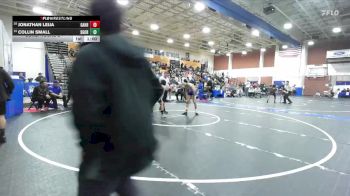 113 lbs Cons. Round 2 - Collin Small, San Gorgonio vs Jonathan Leija, Gahr