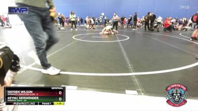 96 lbs Semis (4 Team) - Hayden Wilson, OpenMats Wrestling Club vs Keynu Neiswender, Midwest Gold