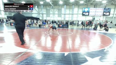 U20 Women - 50 lbs Champ. Round 1 - Annalise Maralit, SC vs Kayla McNatt, AZ