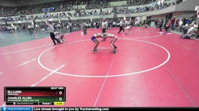 100 lbs Quarterfinal - Eli Lunn, Wisconsin vs Charles Allen, Oconomowoc Wrestling Club