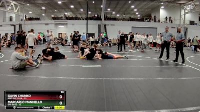 98 lbs Round 2 (8 Team) - Gavin Chunko, Grit Mat Club vs Marcarlo Mannello, GPS Blue