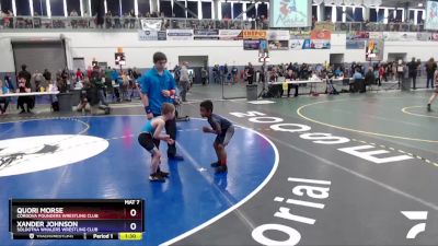 49 lbs Round 1 - Quori Morse, Cordova Pounders Wrestling Club vs Xander Johnson, Soldotna Whalers Wrestling Club