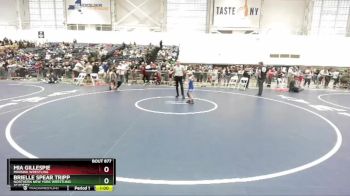 57-58 lbs Round 3 - Brielle Spear Tripp, Northern New York Wrestling Academy vs Mia Gillespie, Minisink Wrestling