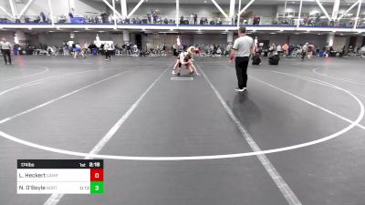 174 lbs Consi Of 16 #2 - Logan Heckert, Campbell vs Nolan O'Boyle, North Carolina - UnAttached