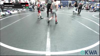 58 lbs Round Of 16 - Lincoln Hayes, Carl Albert vs Jimmy Arms, Redskins Wrestling Club