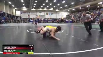 220 lbs Semis & 1st Wrestleback (8 Team) - Hunter Foral, Papillion-La Vista vs Skylar Wood, Grand Island