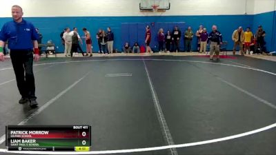 215 lbs Cons. Round 3 - Liam Baker, Saint Paul`s School vs Patrick Morrow, Gilman School