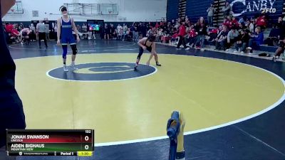 132 lbs Cons. Round 2 - Jonah Swanson, Lincoln vs Aiden Bighaus, Mountain View