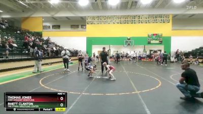 75 lbs Round 1 - Thomas Jones, Fort Stewart Wrestling vs Rhett Clanton, The Storm Wrestling Center