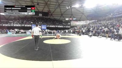 Boys 4A 144 lbs Champ. Round 2 - Keldy Granados, Kamiakin vs Israel Acosta, Gonzaga Prep