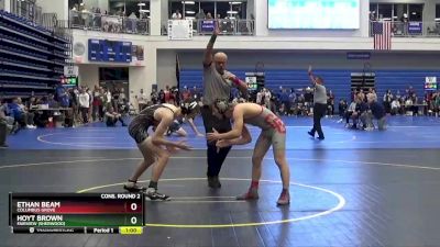 120 lbs Cons. Round 2 - Ethan Beam, COLUMBUS GROVE vs Hoyt Brown, Fairview (Sherwood)