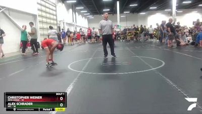 78 lbs Finals (2 Team) - Christopher Weiner, Iron Horse vs Alex Schrader, HFL