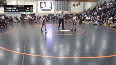 66 lbs Cons. Round 2 - Kayden Reed, Alburnett Mat Pack vs Logan Mehlert, Big Game Wrestling Club