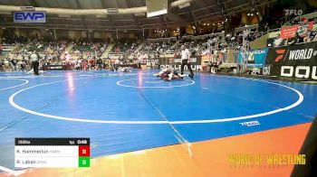 130 lbs Consi Of 16 #2 - Kael Hammerlun, Hawk vs Rayce Laban, Open Mats