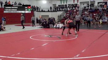 155 lbs Cons. Round 2 - Lauren Whitney, Clinton vs Kaylee Jordan, Lisbon