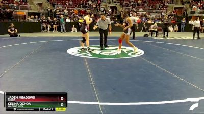 Girls 152 lbs Semifinal - Jaden Meadows, Sandia vs Celina Ochoa, Volcano Vista