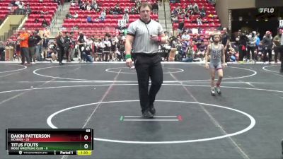 68 lbs Round 3 (6 Team) - Dakin Patterson, Sicarios vs Titus Fouts, Ridge Wrestling Club